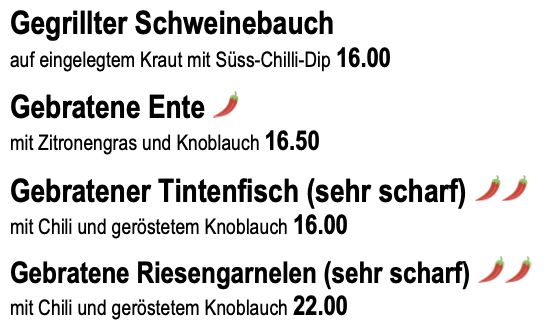 Spezialitäten, Teil 2